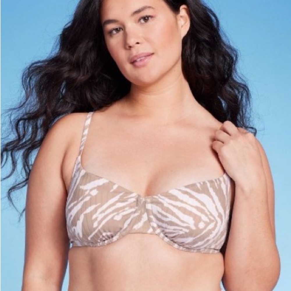 Wild Fable bralette bikini top XL beige